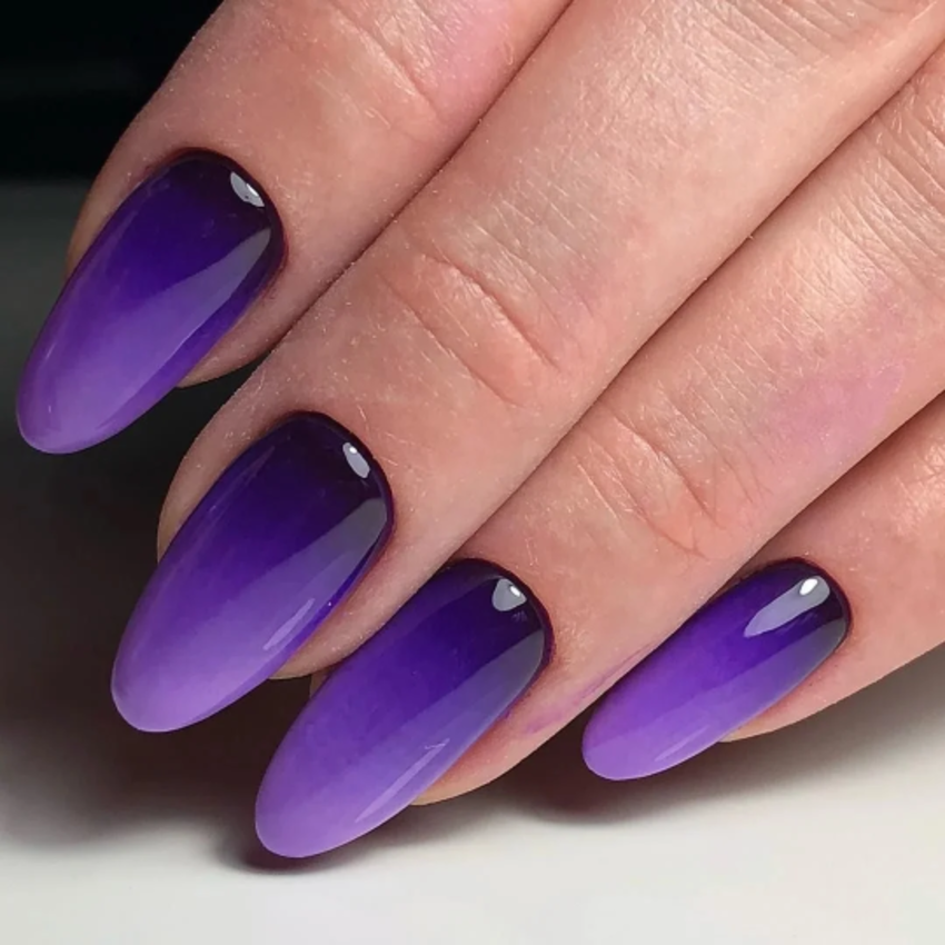 Дизайн ногтей фиолетового цвета (59 фото)