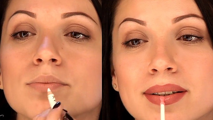 Топ 3 проверенных способа увеличения губ с помощью макияжа